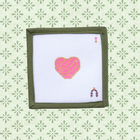Pink Concha Heart